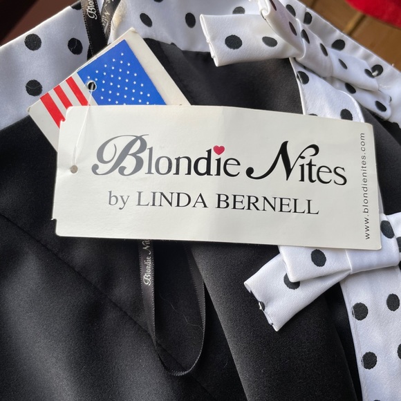 HOLD FOR CITRUS - Black strapless ballgown with polkadot accents PROM DRESS - Picture 12 of 16